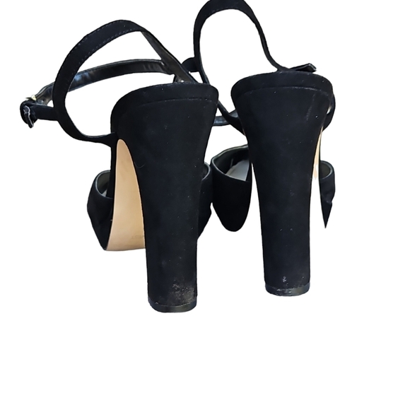 Nine West Black Suede Womens Shoe Heels Size 10 - Picture 5 of 11